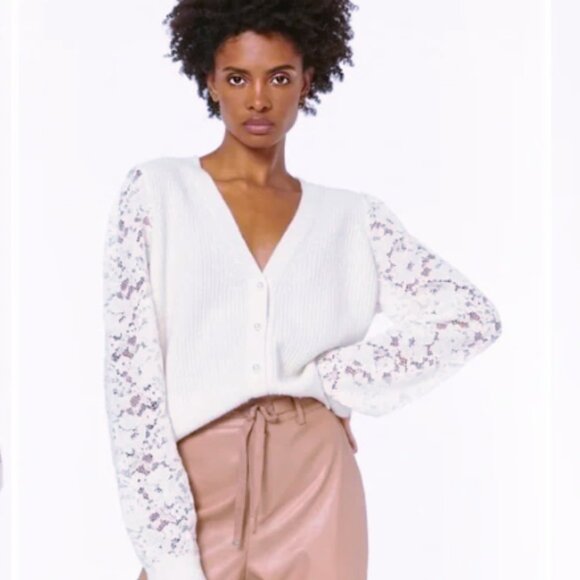 🌺 Cami NYC Beth Cardigan Sweater Ceramic size Small - Picture 2 of 7